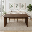 Lancelot Solid Wood Dining Table with Ribbed Slab Legs in Walnut