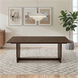 Stanford Modern Rectangular Dining Table with Sculptural Slab Legs in Walnut