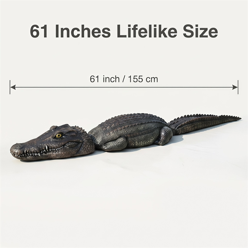 Oversize Realistic Crocodile alligatory Garden Statue