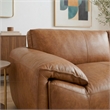 Pittsburgh Luxurious Real Leather Statement Sofa for Modern Homes in Tan
