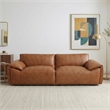 Pittsburgh Luxurious Real Leather Statement Sofa for Modern Homes in Tan