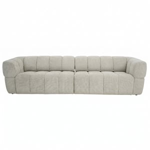 Stamford Power Slider Comfort Modern Sofa with Durable Wood Frame & Soft Chenille Fabric in Light Brown