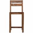 Urban Mid-Century Modern Sheesham Counter Height Chair in Brown (Set of 2)