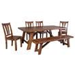 Porter Designs Kalispell Solid Sheesham Wood Dining Table in Harvest