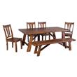 Porter Designs Kalispell Solid Sheesham Wood Dining Table in Harvest