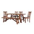 Porter Designs Kalispell Solid Sheesham Wood Dining Table in Harvest