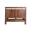 Porter Designs Kalispell Sheesham Solid Wood Queen Bed in Harvest Brown