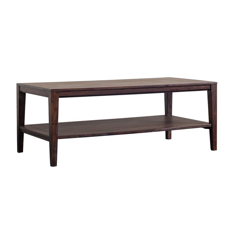 Porter Designs Fall River Solid Sheesham Wood Coffee Table - Gray.