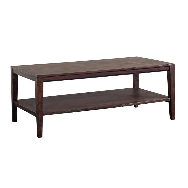 Porter Designs Fall River Solid Sheesham Wood Coffee Table - Gray.