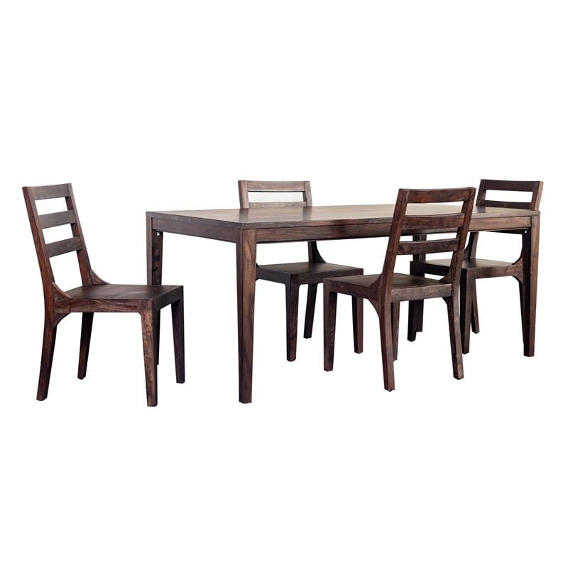 Porter Designs Fall River Solid Sheesham Wood Dining Table - Gray.
