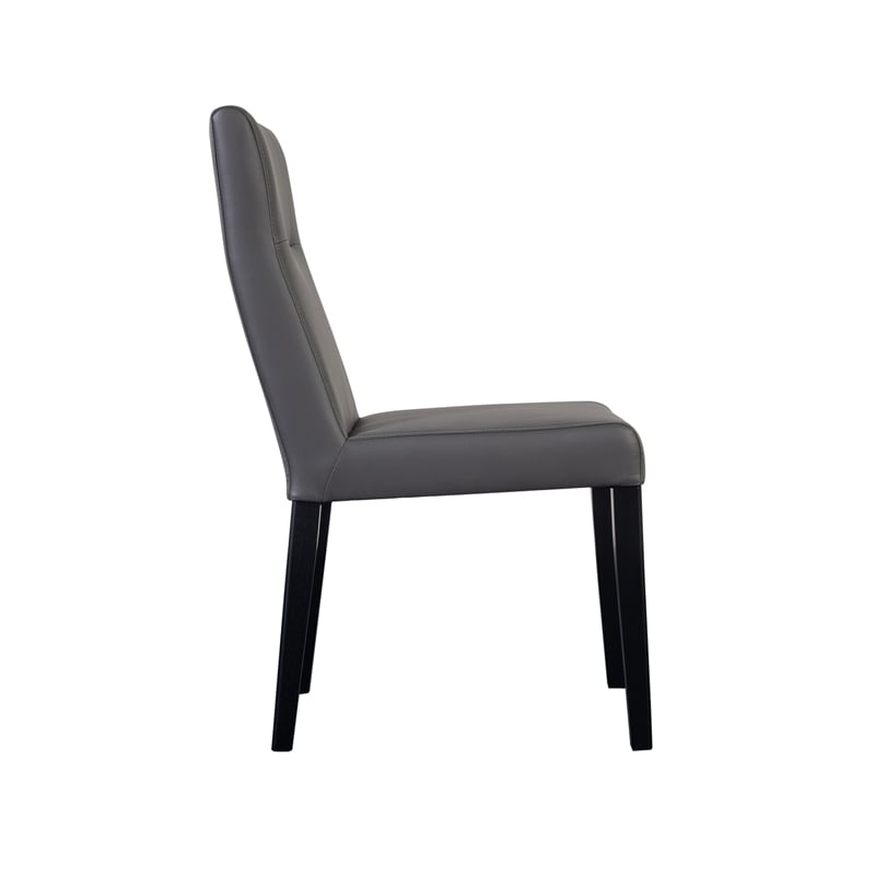 Porter Designs Verona Contemporary Dining Chair in Gray (Set of 2)