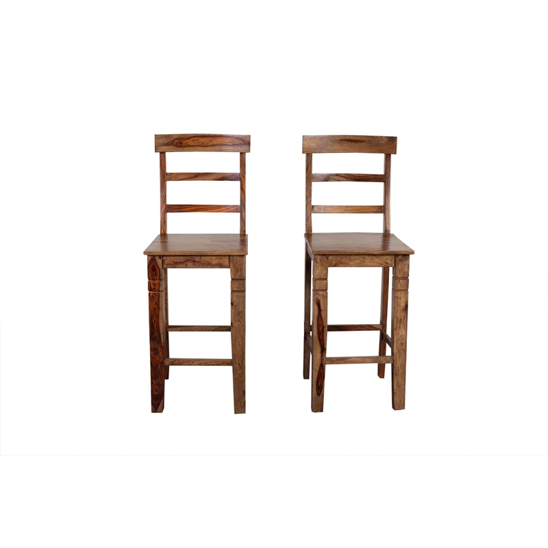 Porter Designs Taos  Bar Stool in Brown (Set of 2)