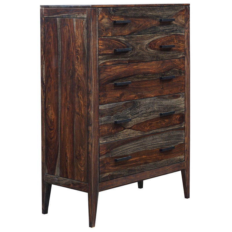 Porter Designs Fall River Solid Sheesham Wood Chest - Brown