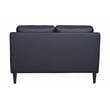 Porter Designs Lazio High Quality Leather Loveseat - Black