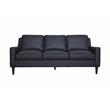 Porter Designs Lazio High Quality Leather Sofa - Black