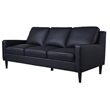 Porter Designs Lazio High Quality Leather Sofa - Black