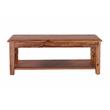 Porter Designs Sonora Solid Sheesham Wood Coffee Table in Brown