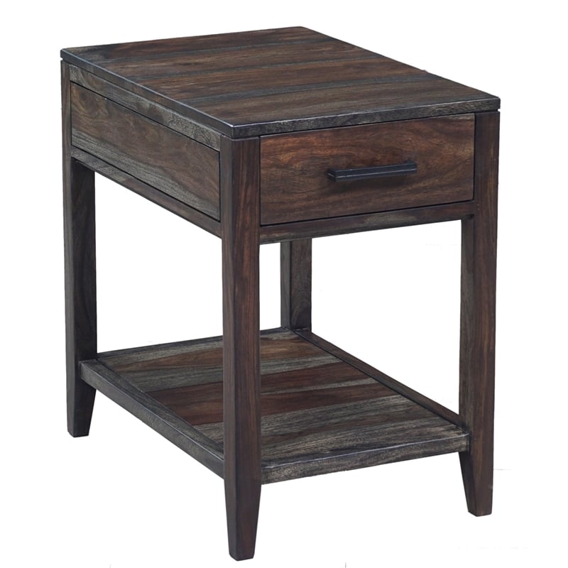 Porter Designs Fall River Solid Sheesham Wood End Table - Natural