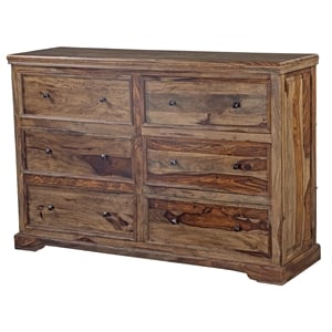 Porter Designs Taos Solid Sheesham Wood Dresser - Brown