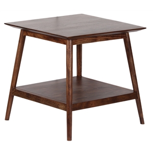 Porter Designs Portola Solid Acacia Wood End Table - Brown