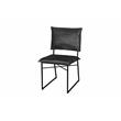 Porter Designs Malin Top Quality Leather Dining Chair in Gray (Set of 2)