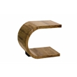 Porter Designs Ellipse Solid Acacia Wood End Table in Brown (Set of 2)