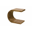 Porter Designs Ellipse Solid Acacia Wood End Table in Brown (Set of 2)