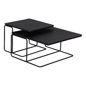 Porter Designs Nicosia Nesting Coffee Tables - Black
