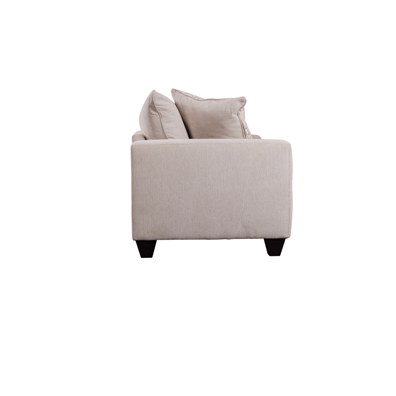 Porter Designs Hawthorne Chenille Fabric Sofa - Cream