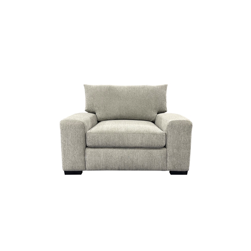 Porter Designs Clayton Modern Microfiber Upholstered Chair in Gray