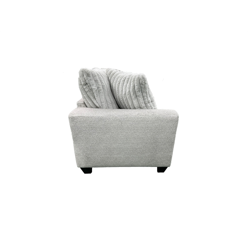 Porter Designs Broadway Microfiber Upholstered Sofa in Gray