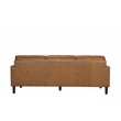 Porter Designs Soria Top-Grain Leather Upholstered Sofa in Camel