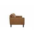 Porter Designs Soria Top-Grain Leather Upholstered Sofa in Camel