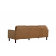 Porter Designs Soria Top-Grain Leather Upholstered Sofa in Camel