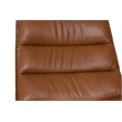 Porter Designs Cetus Leather Swivel Accent Chair - Brown