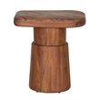 Porter Designs Ekta Solid Acacia Wood End Table - Brown