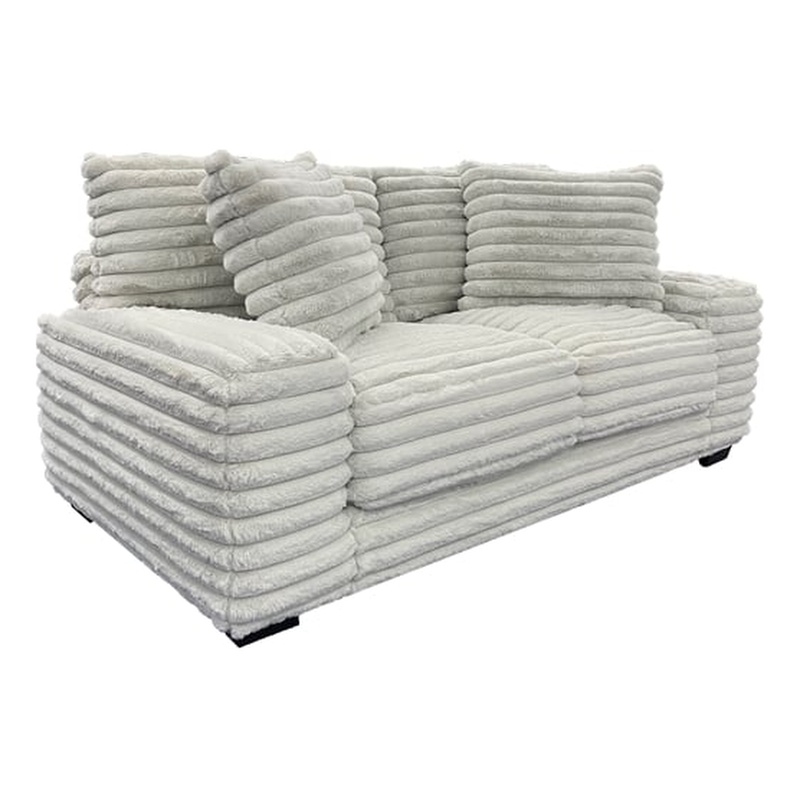 Porter Designs Big Chill Microfiber Loveseat - Gray