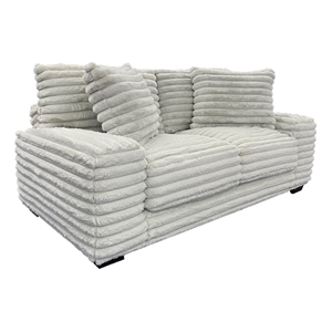 Porter Designs Big Chill Microfiber Loveseat - Gray