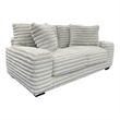 Porter Designs Big Chill Microfiber Loveseat - Gray