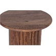 Porter Designs Bixby Solid Red Oak Wood End Table - Brown