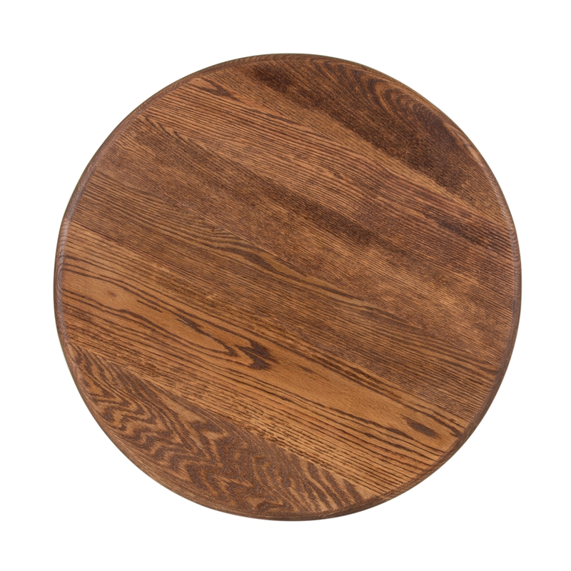 Porter Designs Bixby Solid Red Oak Wood End Table - Brown