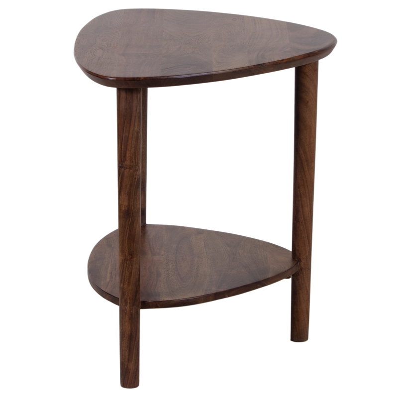 Porter Designs Noma Solid Acacia Wood End Table - Brown