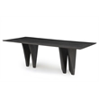 Porter Designs Dali Solid Oak Wood Dining Table - Black