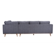 Porter Designs Albina Modern Upholstered Sectional - Gray