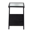 Porter Designs Canberra Solid Mango Wood End Table - Black