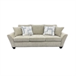 Porter Designs Columbia Microfiber Upholstered Sofa in Cream