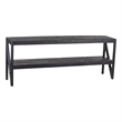 Porter Designs Canberra Solid Mango Wood TV Stand - Black