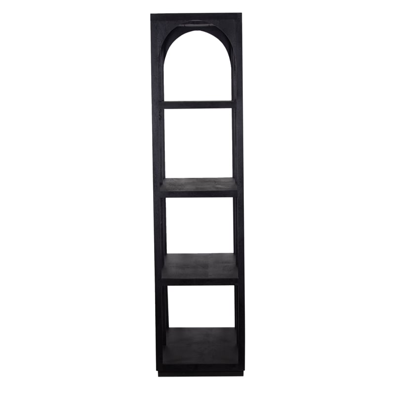 Porter Designs Tarragona Solid Mango Wood Bookcase - Black