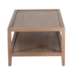 Porter Designs Lowell Solid White Oak Wood Coffee Table - Brown