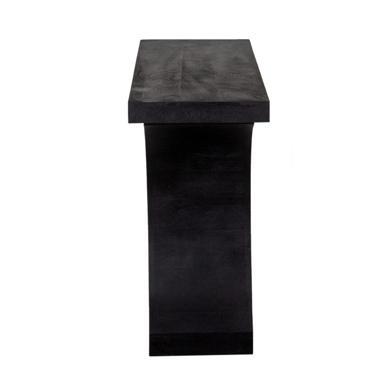 Porter Designs Brockton Solid Mango Wood Console Table - Black